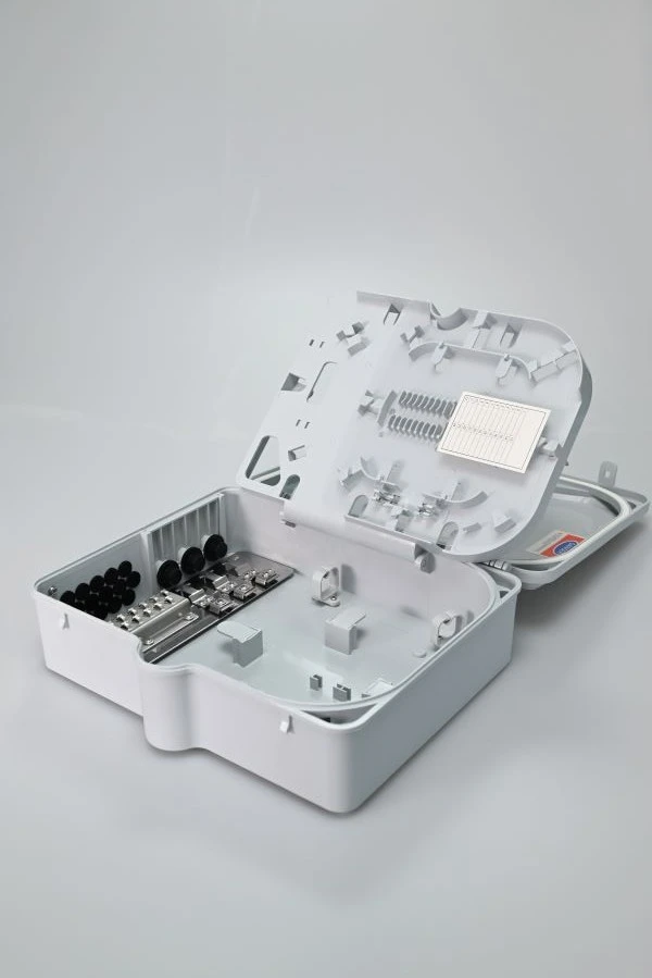 16 Core IP65 Waterproof Fiber Optic Terminal Box for Outdoor Wall Mount FTTH