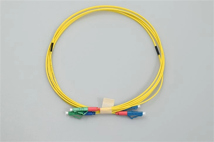 Fiber Optic Patch Cord Lc apc to lc upc Duplex sárga